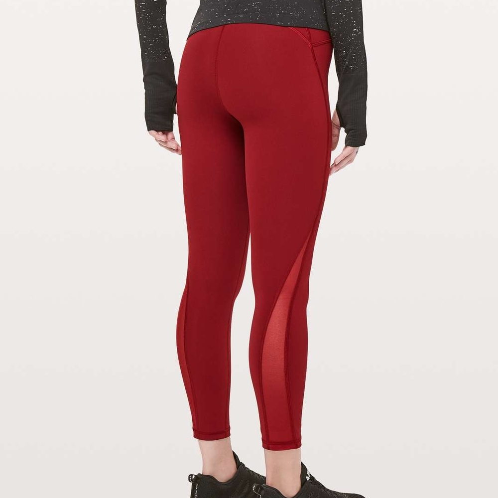 Lululemon Train Times 7/8 Pant *25"Dark Sport Red